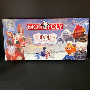 Rudolph the Red-Nosed Reindeer edition Vintage Monopoly Game,