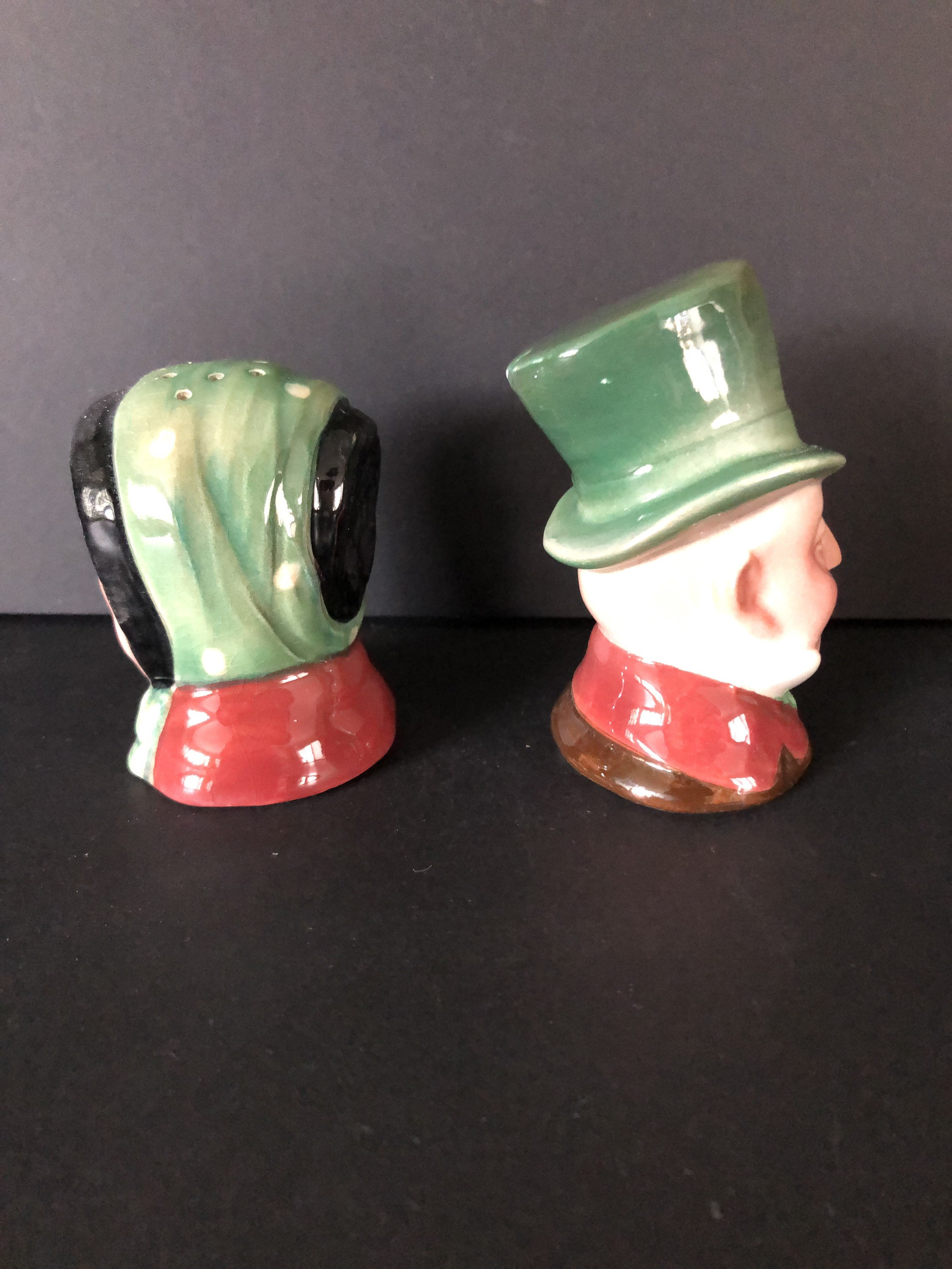 Dickens ware salt and pepper shaker by Beswick England Etsy
