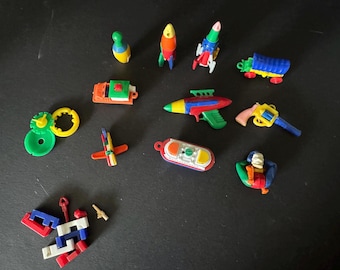 Miniature plastic puzzles for keychains by Lional from the 1950s/60s, sold together