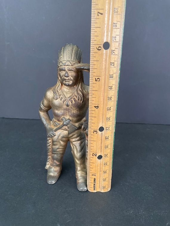Vintage Classic Native American Cast Iron Bank, Hubley? - Etsy