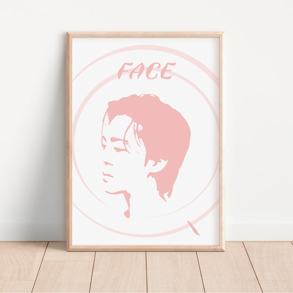 BTS Park Jimin / FACE Album / Digital Poster / Wall Decor / Downloadable File / Gift for Army / Kpop