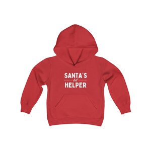Sweat à capuche « Petit assistant du père Noël » lutin de Noël pour jeune enfant