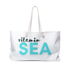 Women&#39;s Vacation Girls Trip &quot;Vitamin C&quot; Weekender Beach Tote Bag