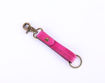 portachiavi da donna, portachiavi rosa, portachiavi in pelle, accessori da donna, accessorio borsa, fascino borsa, tirazip, regalo di compleanno per lei