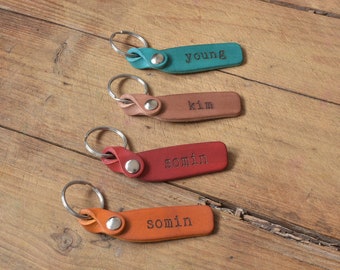 Custom keychain, key chain, monogram keychain, key tag, mens keychain, handmade womens keychain, leather key fob, personalized gift