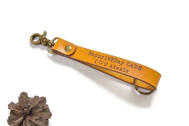 Wrist Keychain Leather Key Fob Keychain Bracelet Wrist Etsy