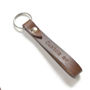 Custom Keychain Handmade Leather Keychain Name Keychain - Etsy