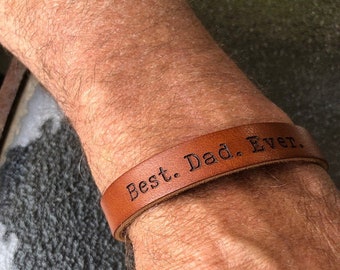 Pulsera de cuero personalizada, muñequera, pulsera inicial, brazalete de cuero para hombre, joyería de cuero, personalizado, regalo de navidad, para él, café