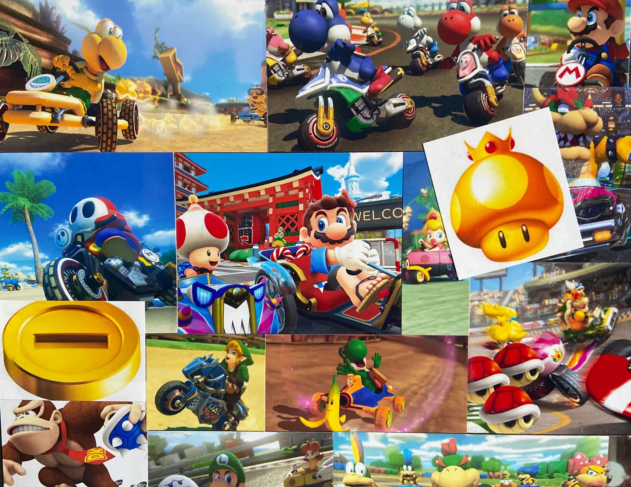 Mario Kart Game Wall Art Mario Kart Sign Mario wood art Etsy