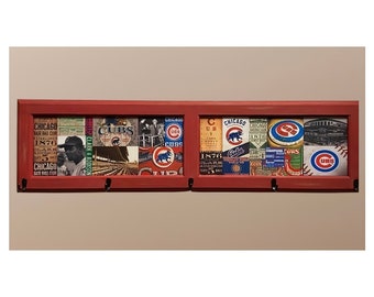 Chicago Cubs Baseball Sign: MLB Wall Decor with Hooks