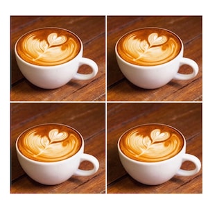 Coffee lovers coaster set | coffee tile coasters, coffee gift, drink coasters, kitchen decor, coffee decor, hostess gift, neighbor gift