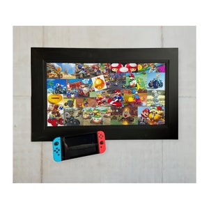 Mario Kart Collage Art Print: Epoxy Resin Game Room Decor