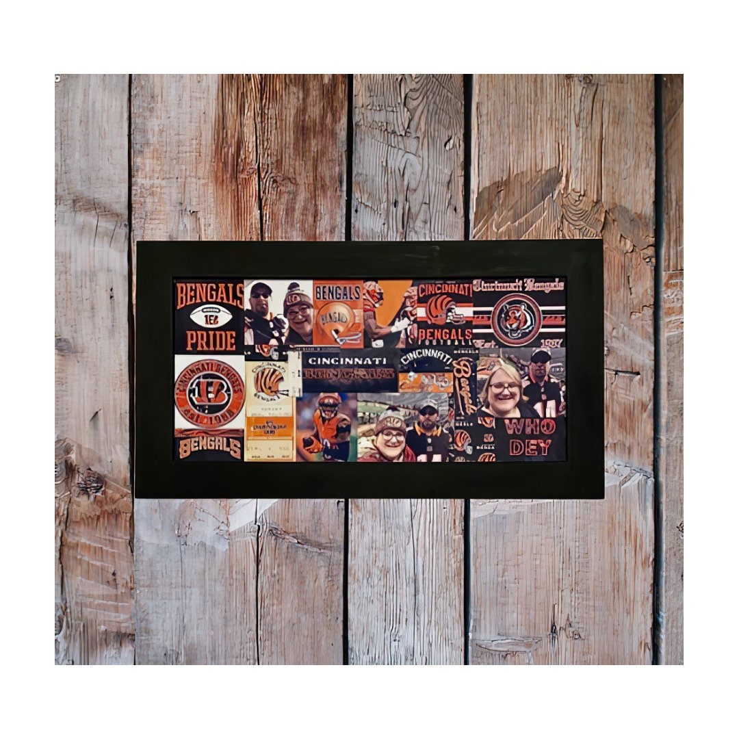 Personalized Sports Team Photo Collage: NFL Wood Sign (16x32) - Etsy