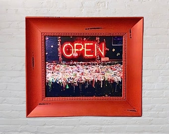 Seattle Gum Wall Photo Art: Pike Place Market Decoupage on Canvas