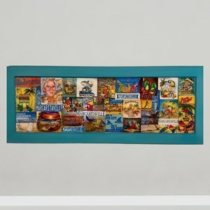 Jimmy Buffett Margaritaville Decoupage Wall Art: Beach House Decor