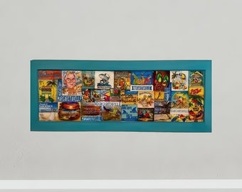 Jimmy Buffett Margaritaville Decoupage Wall Art: Beach House Decor