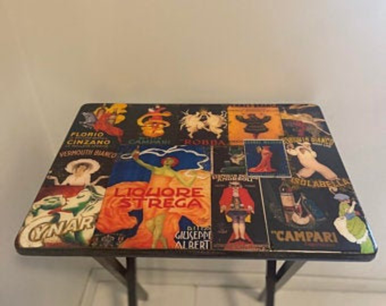 Customized Tv Trays Decoupage TV Tray TV Tray With Stand Etsy
