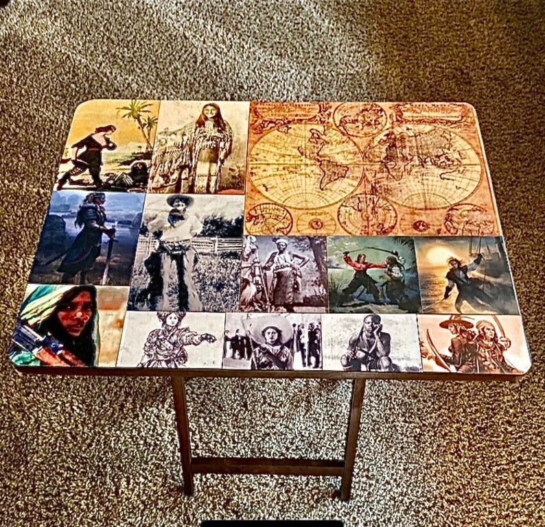 Decoupage TV Trays decoupage decoupage art decoupage gift Etsy