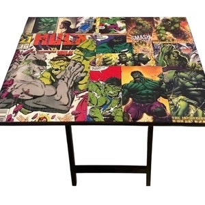Folding TV tray table | portable tray table, Dinner tray, TV tray table, trays for eating, custom decoupage TV tray, man cave gift