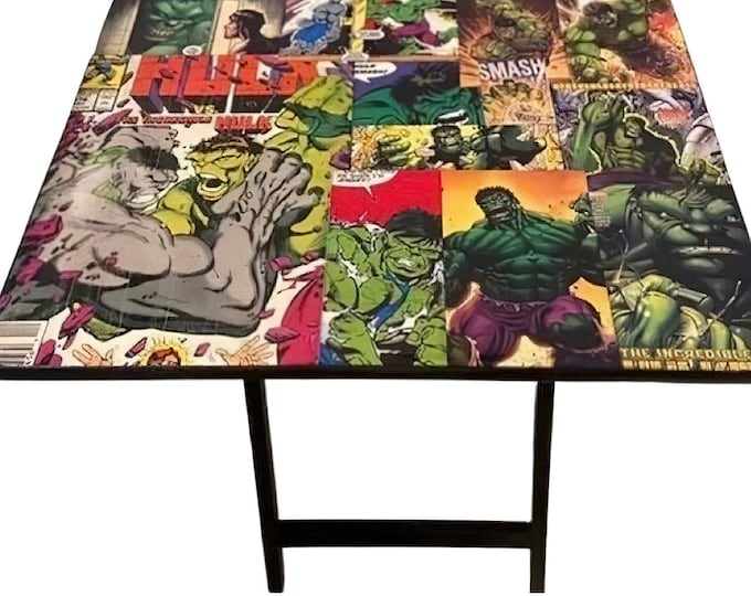 Folding TV tray table | portable tray table, Dinner tray, TV tray table, trays for eating, custom decoupage TV tray, man cave gift