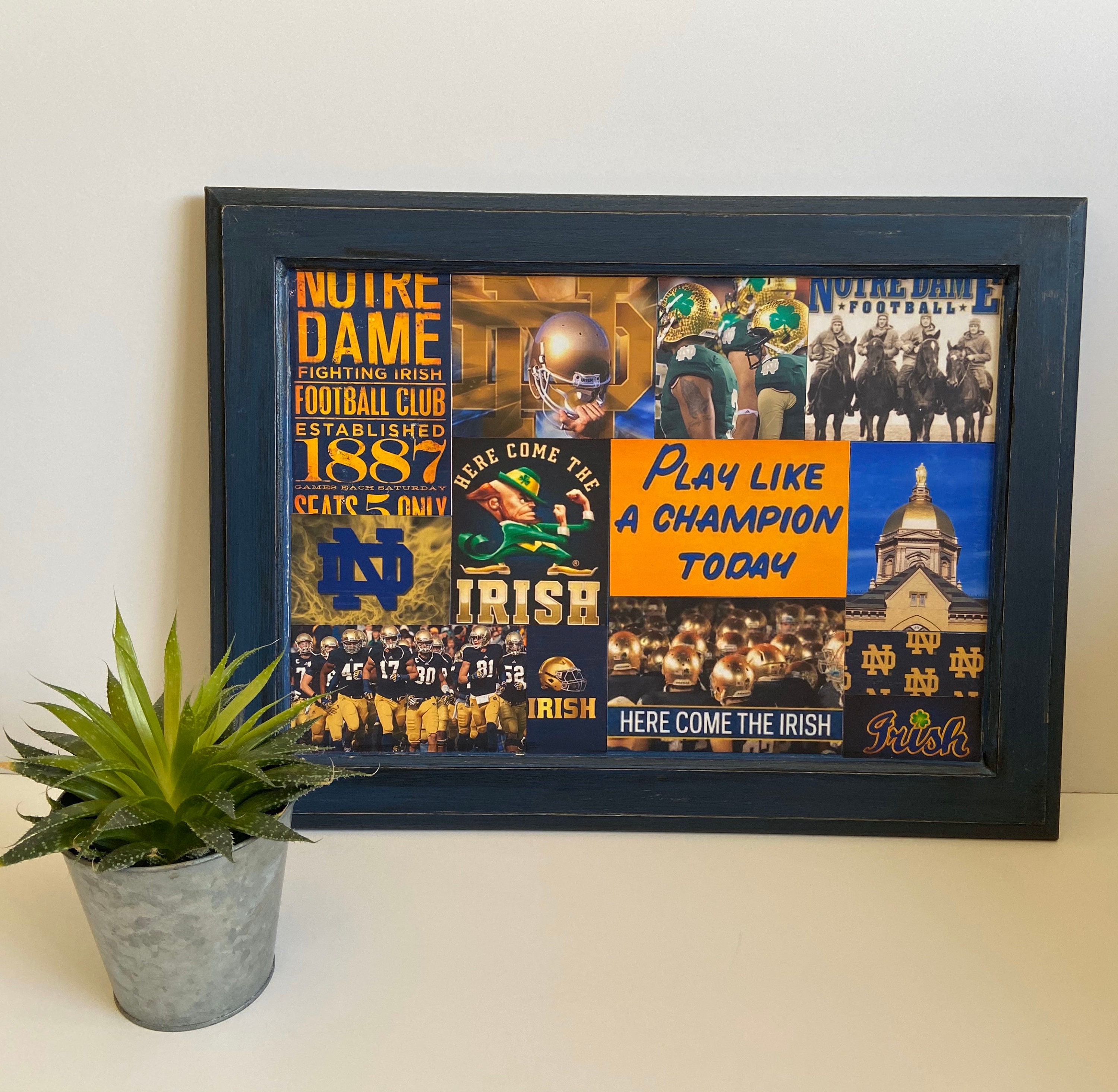 Notre Dame Football Notre Dame Wall Art Notre Dame Notre Etsy