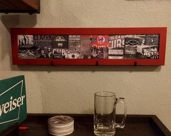 Chicago Cubs Sports Bar Sign: Vintage MLB Decor with Hooks