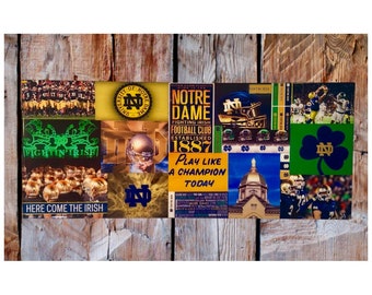 Personalized Notre Dame Football Wall Art: Epoxy Resin Home Decor