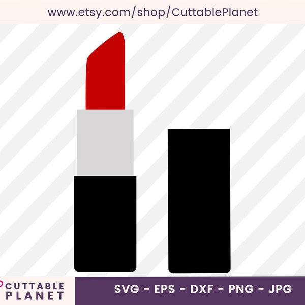 Lipstick svg, dxf, eps, png, jpg, instant download, lipstick clip art
