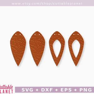 Diamond double hole svg, dxf, eps, png, pinched earring template svg