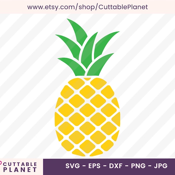 Summer pineapple svg, dxf, eps, png, jpg, pineapple clip art