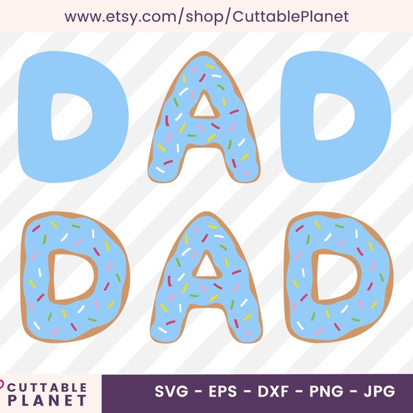 Donut dad svg, dxf, eps, png, jpg, donut blue svg, donut dad t-shirt transfer svg