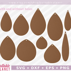 Orecchini a goccia svg, dxf, eps, png, orecchini a goccia modello svg