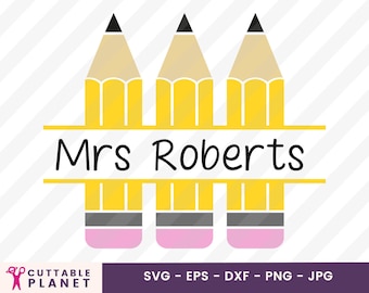 Download Split Pencils Svg Etsy