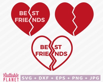 Free Free 100 Best Friends Broken Heart Svg SVG PNG EPS DXF File