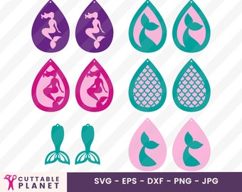 Free Free 289 Mermaid Earring Svg SVG PNG EPS DXF File