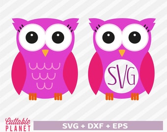 Download Owl Monogram Svg Etsy