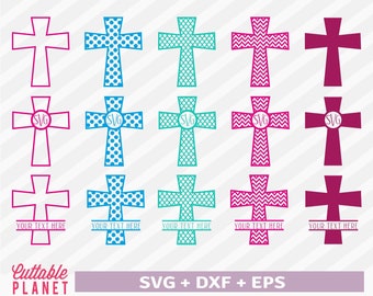 Download Cross Monogram Svg Etsy