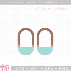 Arch connection svg, earrings svg, semicircle svg, instant download