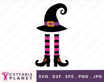 Witch hat legs, svg, dxf, eps, png, jpg, witch shoes, Halloween witch legs