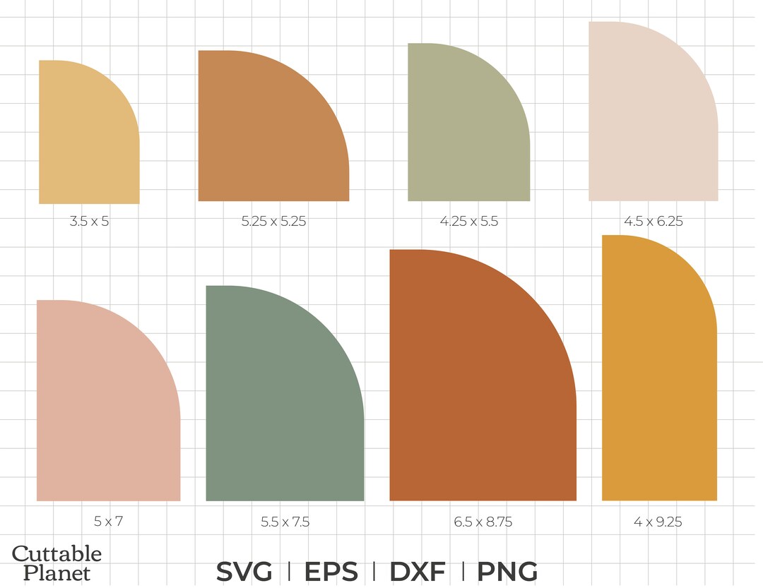 Half Arch Invitation Templates Svg, Dxf, Eps, Png, Half Arch Svg, Half ...