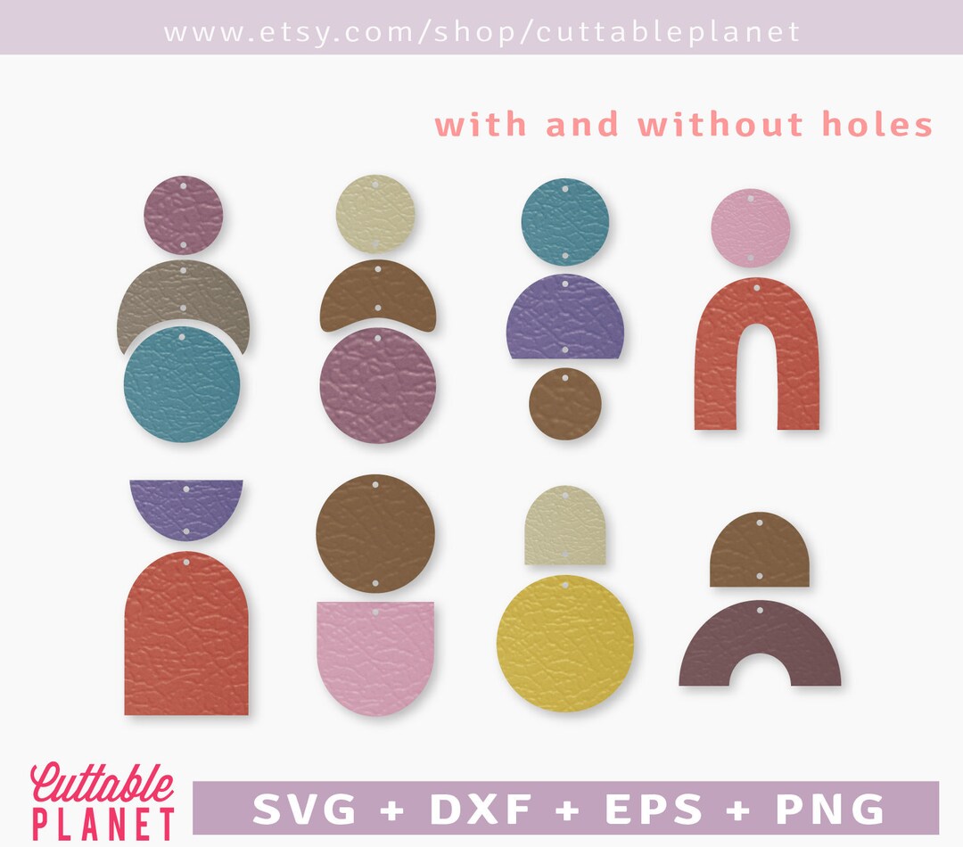 Compound Earring Templates Svg, Dxf, Eps, Png, Instant Download - Etsy
