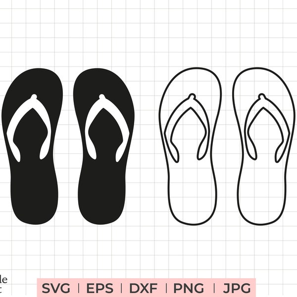 Tongs svg, tongs png, dxf, eps, jpg, tongs svg contour, tongs images svg, fichiers svg tongs, tongs de plage svg