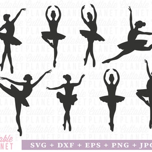 Ballerina svg bundle, ballerina svg, dxf, eps, png, jpg, ballerina dxf, ballerina art, ballerina clipart, ballet svg, dancer svg, image 1