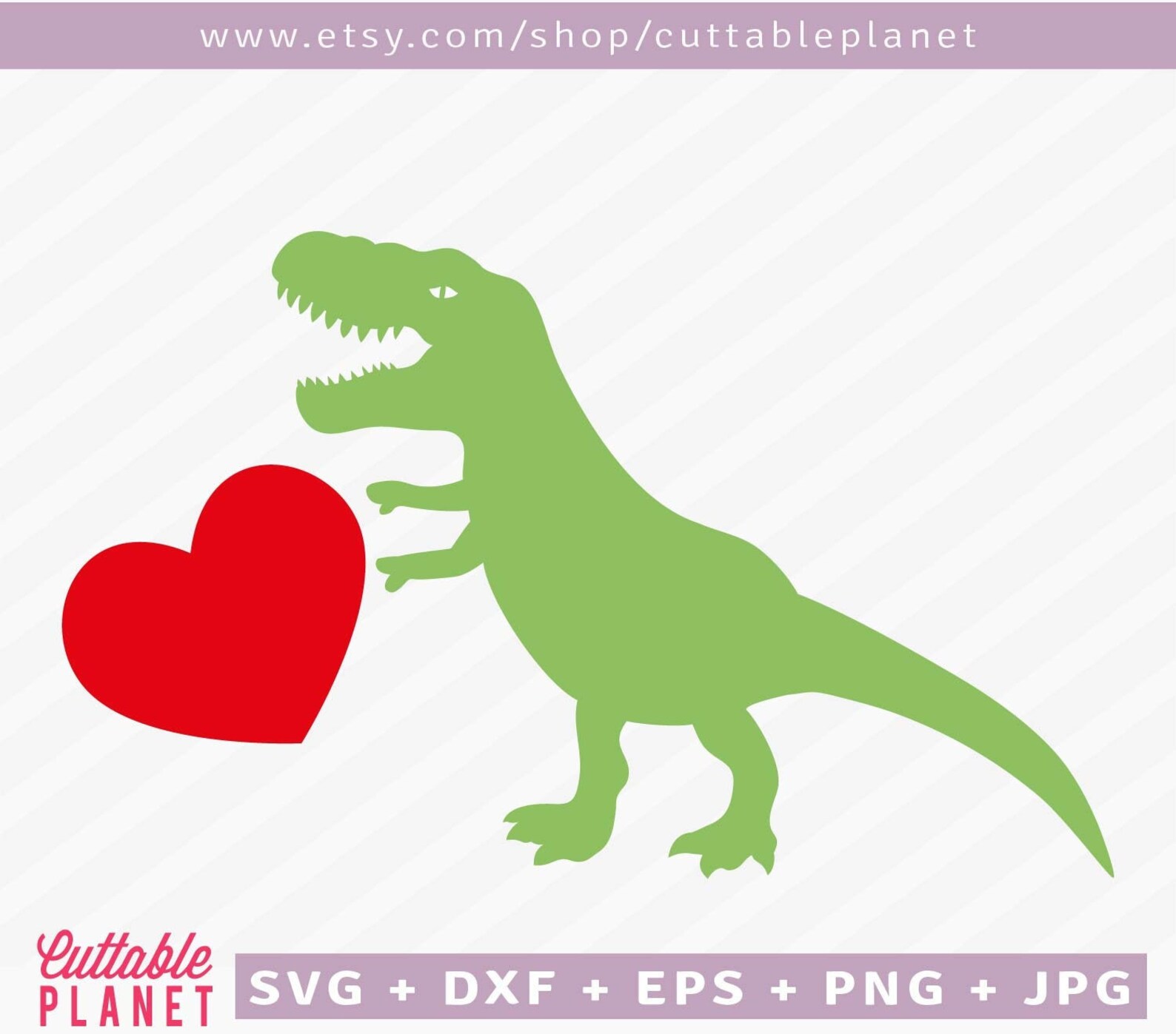 dinosaur with a heart