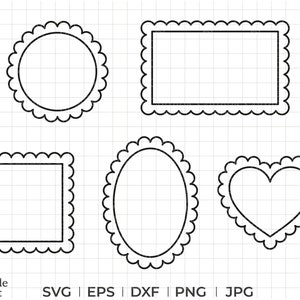 Svg cadre festonné, cadre festonné png, jpg, cadre festonné dxf, cadre festonné svg, cadre festonné svg décrit, téléchargement immédiat