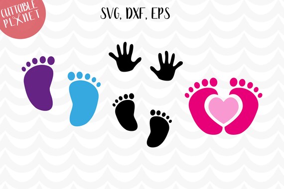 Download Baby Feet Svg Dxf Eps Baby Footprint Svg Dxf Eps Baby Etsy