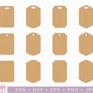 Modèle de carte de boucle d’oreille Stud pour 3 ensembles, carte d’affichage svg, carte de goujon svg, carte d’affichage de boucle d’oreille svg, dxf, eps, png, jpg