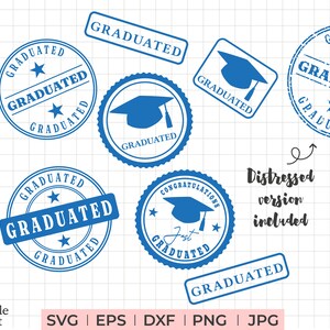 graduate svg, graduierte svg, Abschlussstempel svg, dxf, eps, png, jpg, Abschluss svg bündel, Zertifikat bündel, graduierte png