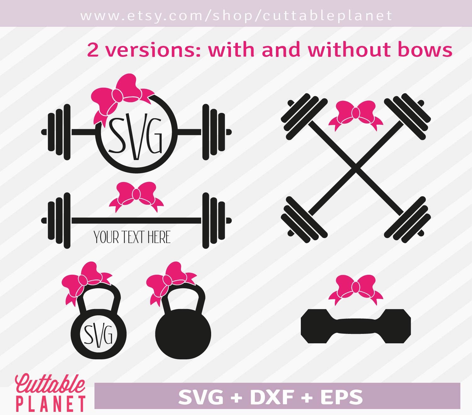 Paper digital file Bows and Barbells Svg group svg cut files Paper
