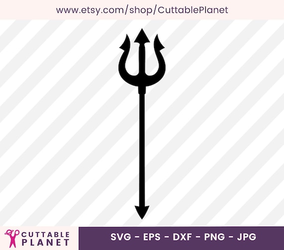 Download Trident Neptune Svg Dxf Eps Png Jpg Summer Trident Svg Etsy